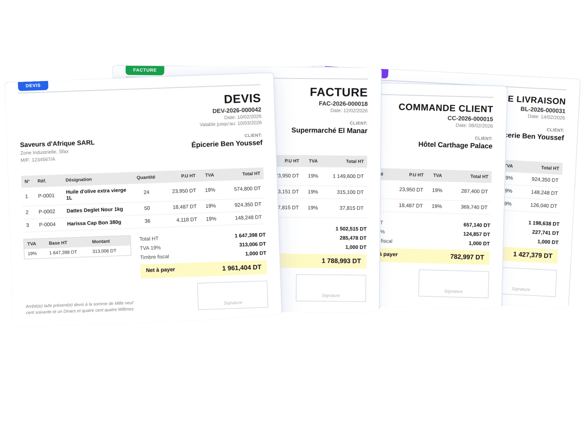 Devis & factures rapides